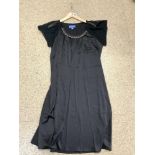 A BLACK EVENING DRESS - SIMPLY VERA BY VERA WANG, SIZE 12