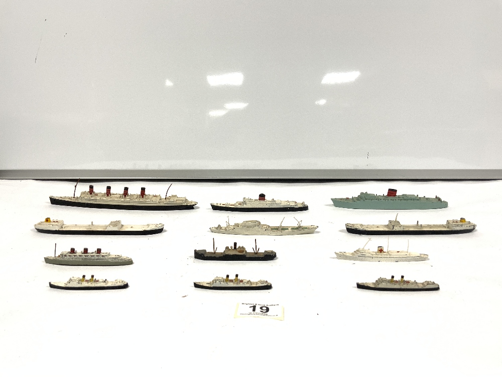 TRI-ANG METAL MODEL SHIPS - RMS CARONIA, RMS AQUITANIA, RMS SAXONIA, SS VARICELLA AND EIGHT MORE - Image 2 of 3