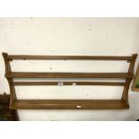 ERCOL HANGING PLATE RACK, 96 X 50CMS