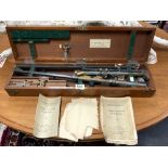 VINTAGE PANTAGRAPH - MAKER STANLEY & CO IN A FITTED MAHOGANY CASE, USED FOR REDUCING OR ENLARGING