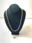 925 SILVER ORNATE NECKLACE, 125 GRAMS, 22 INCH