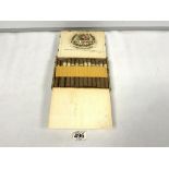 CARL UPMANN BOX OF 50 CIGARS - PANATELLAS IN ORIGINAL BOX, OPENED
