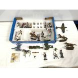 QUANTITY OF DEL PRADO MILITARY LEAD SOLDIER FIGURES AND CANON CARRIAGES