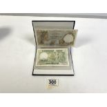 SMALL ALBUM CONTAINING - NETHERLAND, FRANCE AND BELGIUM BANK NOTES