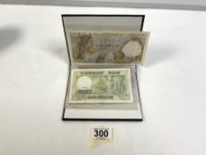 SMALL ALBUM CONTAINING - NETHERLAND, FRANCE AND BELGIUM BANK NOTES