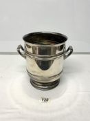 A SILVER-PLATED CHRISTOFLE TWO-HANDLED WINE COOLER