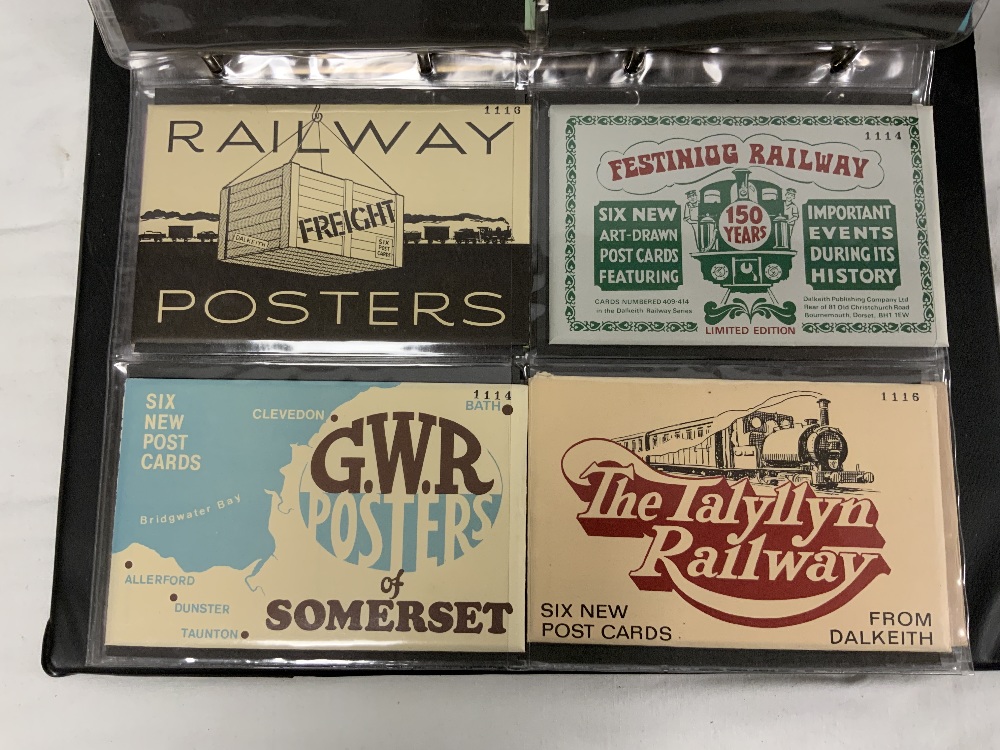 TWO ALBUMS - CONTAINING PACKET SETS OF RAILWAY COLLECTORS CARDS AND OTHER SUBJECTS - Image 5 of 6