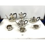 TWO SILVER-PLATED TEA SETS, ONE SHEFFIELD AND OTHER GARRARD AND SONS
