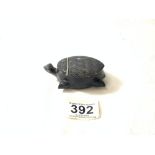 VICTORIAN HAND-CARVED SNUFF BOX TORTOISE