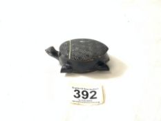 VICTORIAN HAND-CARVED SNUFF BOX TORTOISE