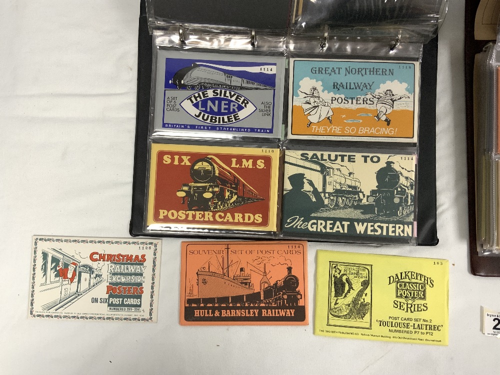 TWO ALBUMS - CONTAINING PACKET SETS OF RAILWAY COLLECTORS CARDS AND OTHER SUBJECTS - Image 2 of 6