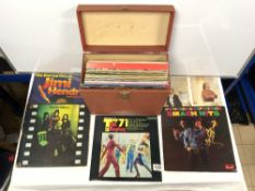 A QUANTITY OF LP'S - INCLUDES JIMI HENDRIX, PHIL COLLINS, YES AND MORE