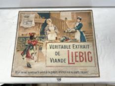 UNFRAMED FRENCH ADVERT FOR FOOD - 'LIEBIC', 57 X 50CMS