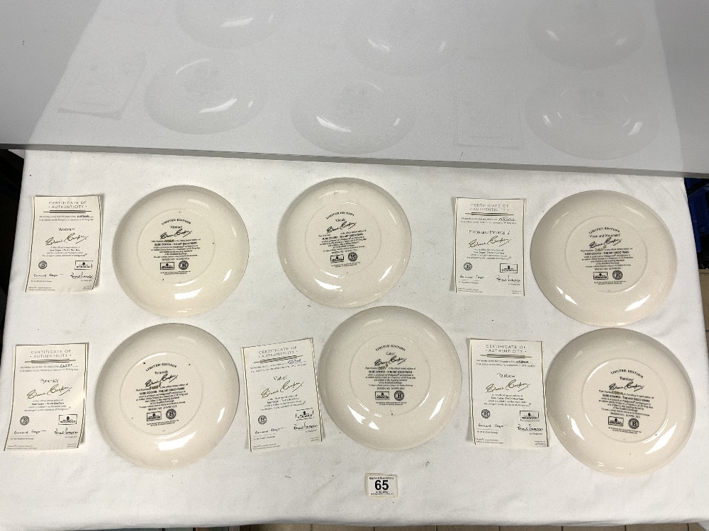 SIX WEDGWOOD FOR SUSIE COOPER, LIMITED EDITION 'THE ART DECO YEARS' CABINET PLATES - Image 4 of 6