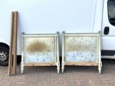 A FRENCH-PAINTED DAY BED FRAME, 64 X 180CMS