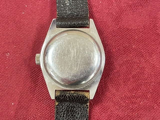 A GENTLEMAN'S 1940'S STAINLESS STEEL OYSTER ROLEX PERPETUAL BUBBLE BACK WRISTWATCH - Image 3 of 5