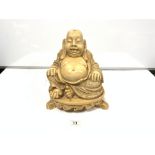 LARGE RESIN FIGURE OF A BUDDHA