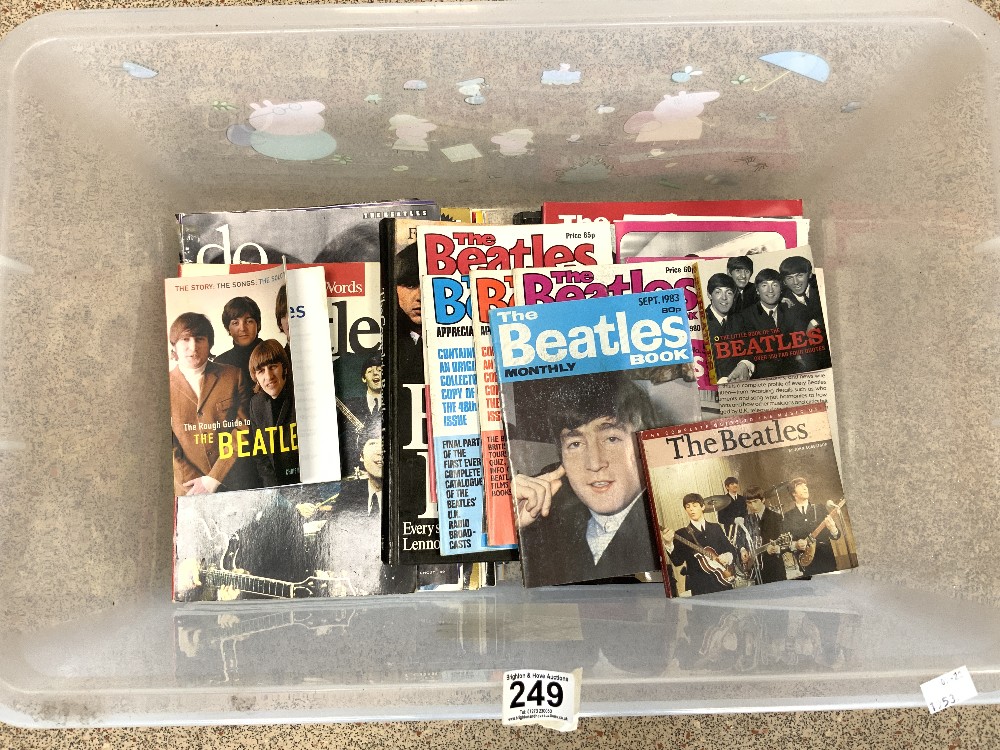 QUANTITY OF THE BEATLES APPRECIATION SOCIETY MAGAZINES 1980's AND OTHER RELATED BOOKS ETC