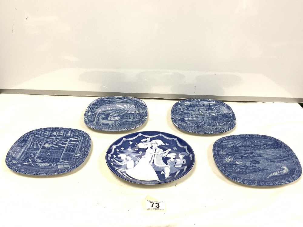 FOUR RORSTRAND - SWEDEN LIMITED EDITION COLLECTORS CHRISTMAS PLATES, 1976, 78, 79, 80, AND A - Image 2 of 3