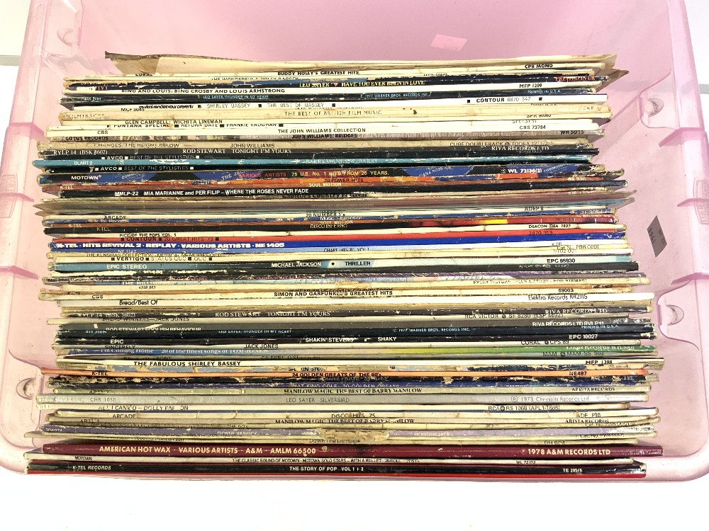 QUANTITY OF LP'S - SHIRLEY BASSEY, GLEN CAMPBELL, STYLISTICS EAGLES MICHAEL JACKSON AND MORE - Image 2 of 5