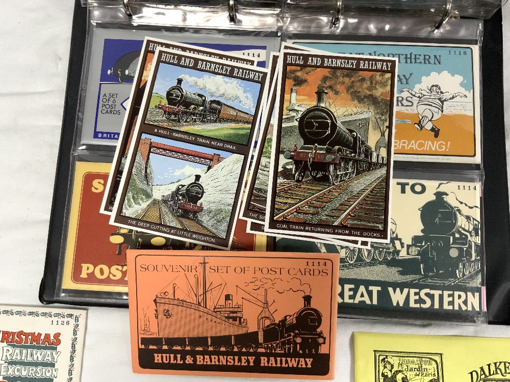 TWO ALBUMS - CONTAINING PACKET SETS OF RAILWAY COLLECTORS CARDS AND OTHER SUBJECTS - Image 3 of 6