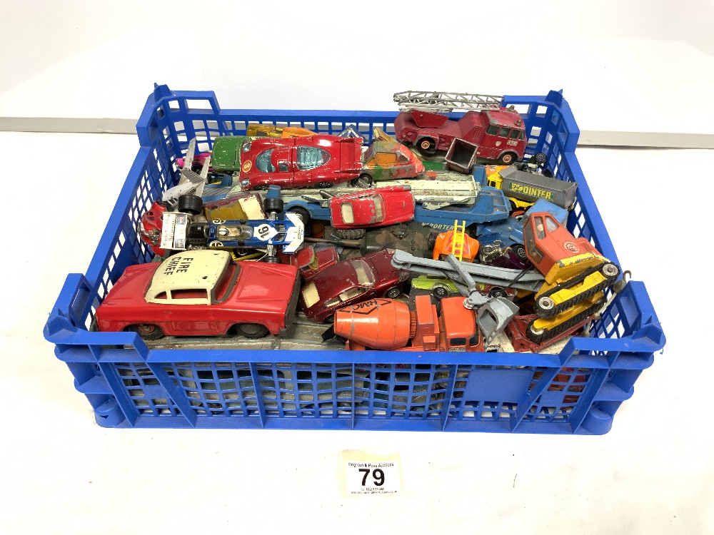 QUANTITY OF CORGI AND MATCHBOX TOY VEHICLES, CONDITION IS PLAYWORN