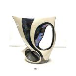 IRIDESCENT LARGE CERAMIC VASE A/F 42CMS