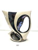 IRIDESCENT LARGE CERAMIC VASE A/F 42CMS