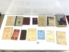 QUANTITY OF VINTAGE BOOKLETS FOR - MODERN AUTOMATIC GUNS AIR FORCE DIARY ARMY MANUAL OF HYGIENE