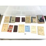 QUANTITY OF VINTAGE BOOKLETS FOR - MODERN AUTOMATIC GUNS AIR FORCE DIARY ARMY MANUAL OF HYGIENE