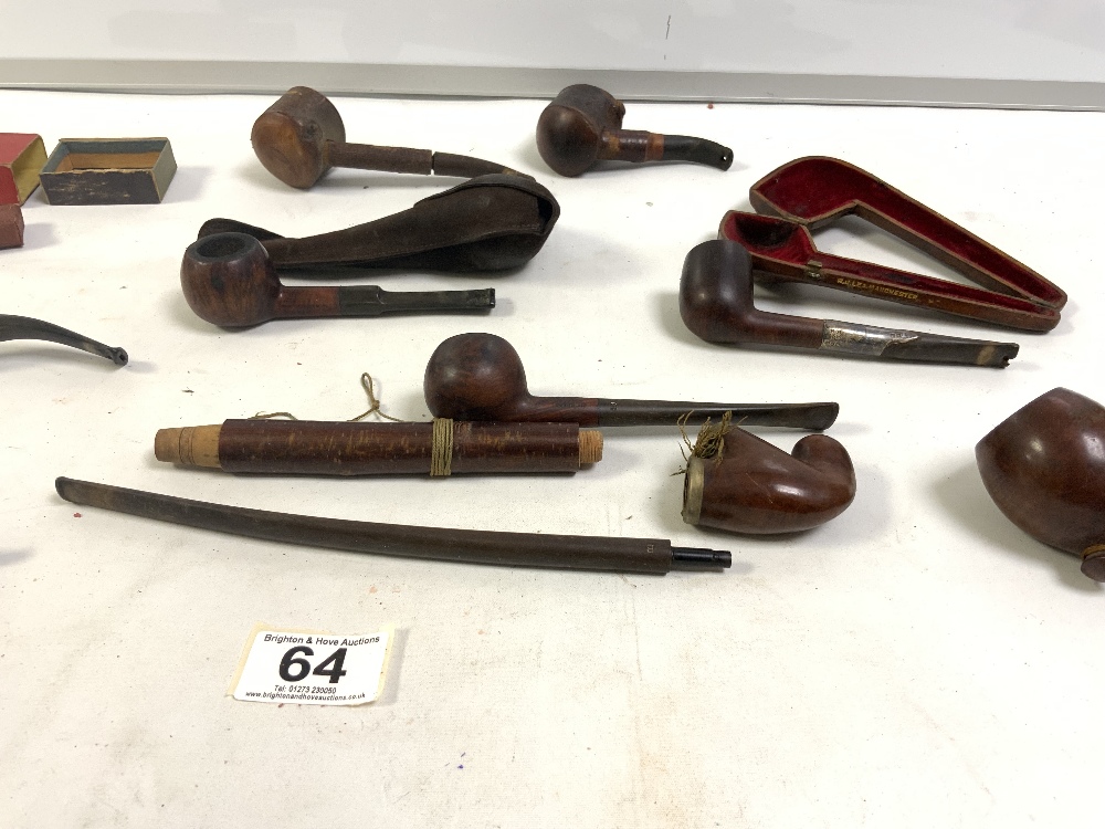 SILVER MOUNTED PIPE IN CROCODILE CASE AND SIX OTHER PIPES - VARIOUS - Image 10 of 13