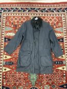 BARBOUR (BORDER) WAXED COAT, SIZE 36