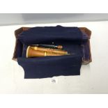 A VINTAGE BOXWOOD CLARINET - MADE BY G GEROCK - CORNHILL LONDON