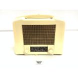 ERCO RADIO RECEIVER (9122) IN A CREAM COLOUR