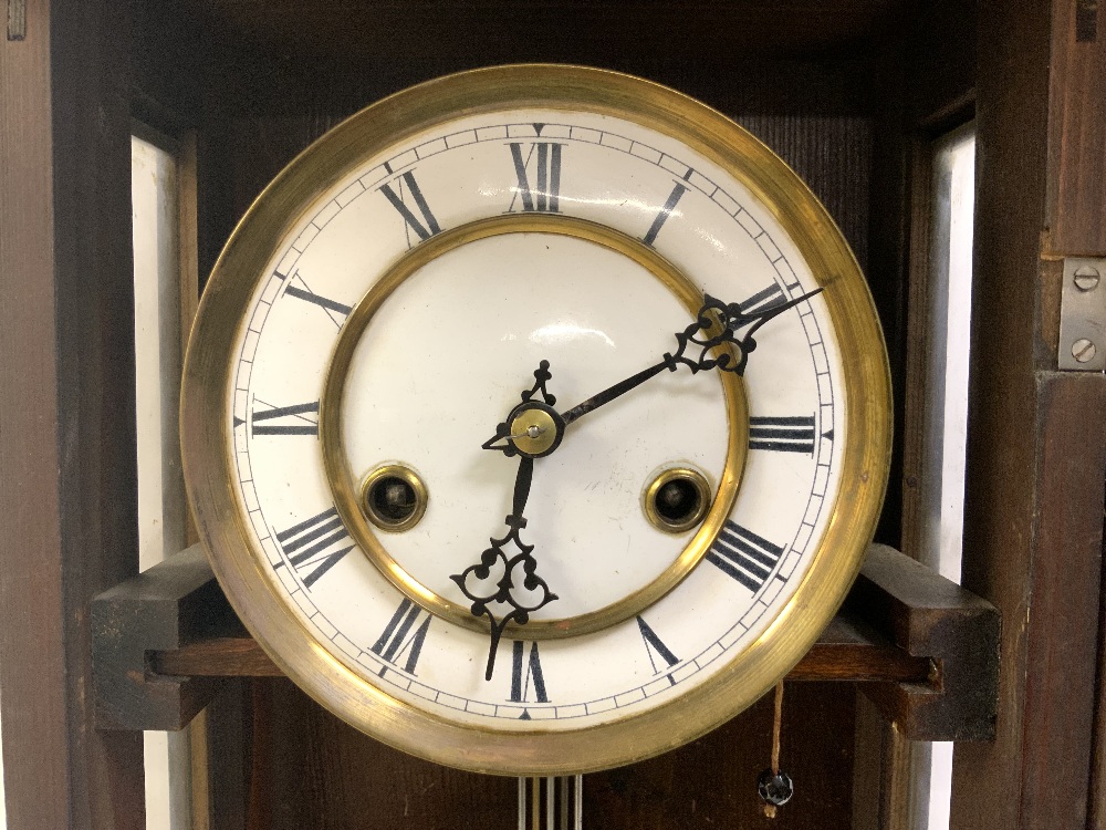 VICTORIAN VIENNA WALNUT WALL CLOCK - Image 2 of 7