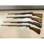 FOUR VINTAGE BSA AIR RIFLES (SPARES AND REPAIRS)