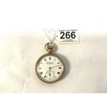 GOLD-PLATED POCKET WATCH - EVERITE, H. SAMUEL, MANCHESTER SWISS MADE