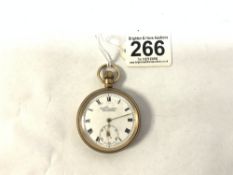 GOLD-PLATED POCKET WATCH - EVERITE, H. SAMUEL, MANCHESTER SWISS MADE