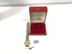 GENTS OMEGA 9CT GOLD AUTOMATIC WRISTWATCH, 24 JEWELS, NUMBERS ON MOVEMENT 502. 19664613 WITH OMEGA