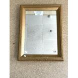 VINTAGE GILDED WALL MIRROR, 68 X 53CMS
