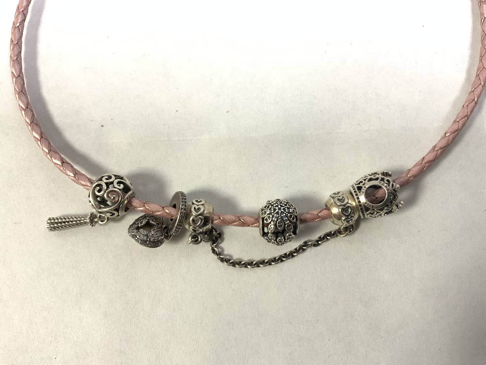 THREE PANDORA BRACELETS AND CHARMS - Image 2 of 5