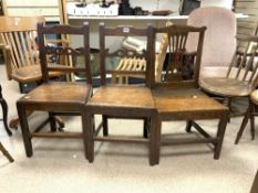 THREE ANTIQUE RUSTIC CHAIRS