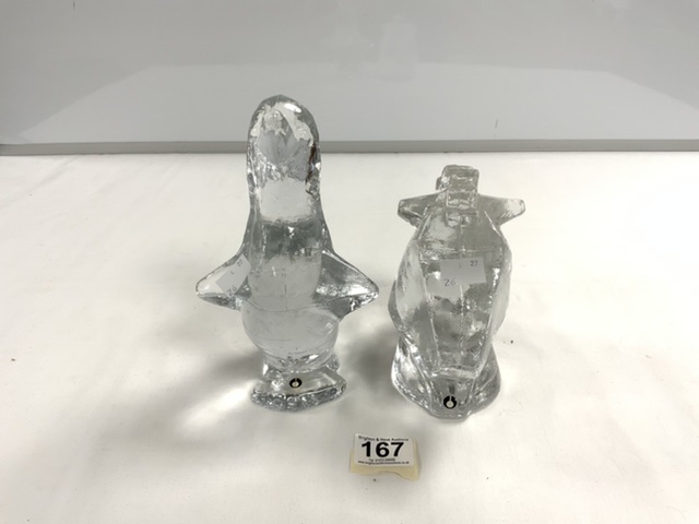 PUKEBERG - SWEDEN GLASS PENGUIN, 21CMS AND HORSES HEAD - Image 2 of 7