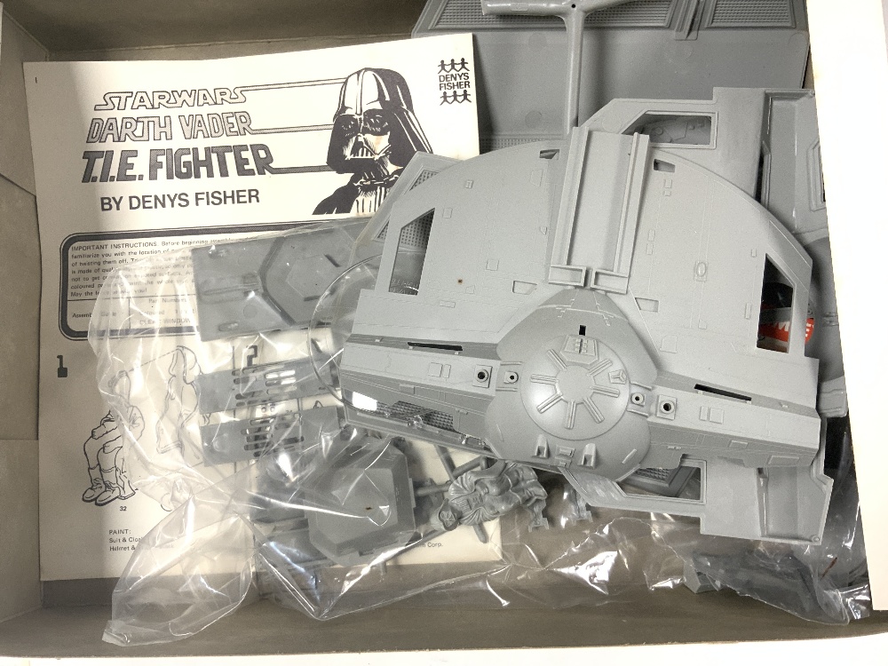 TWO DENYS FISHER BOX STARWARS KITS - DARTH VADERS - THE FIGHTER AND X WING FIGHTER - Image 3 of 6