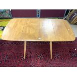 VINTAGE ERCOL EXTENDING DINING TABLE MID-CENTURY MAX 134 X 74CMS