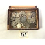 MIXED QUANTITY OF EUROPEAN COINS, WITH SILVER CONTENT
