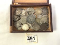 MIXED QUANTITY OF EUROPEAN COINS, WITH SILVER CONTENT