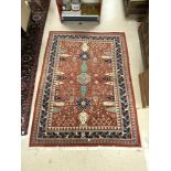 VINTAGE KAZAK RUG, 216 X 160CMS