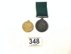 EDWARD VII MEDAL FOR LONG SERVICE IN THE VOLUNTEER FORCE, AWARDED TO 2432, SJT BUGLR T LAVERICK 1/