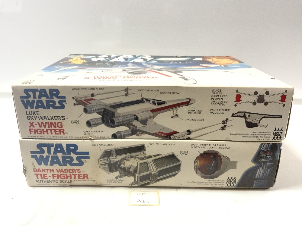 TWO DENYS FISHER BOX STARWARS KITS - DARTH VADERS - THE FIGHTER AND X WING FIGHTER - Image 6 of 6